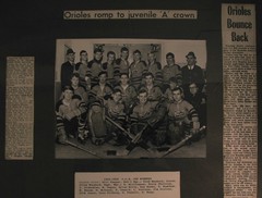 Orioles Hockey Juvenile Champs 68 - 69
