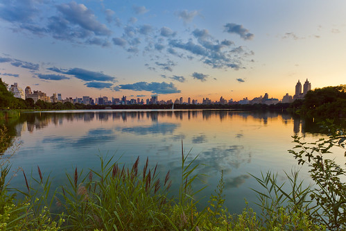 View from the Jacqueline Kennedy Onassis Reservoir in Central Park by Lisa Bettany {Mostly Lisa}