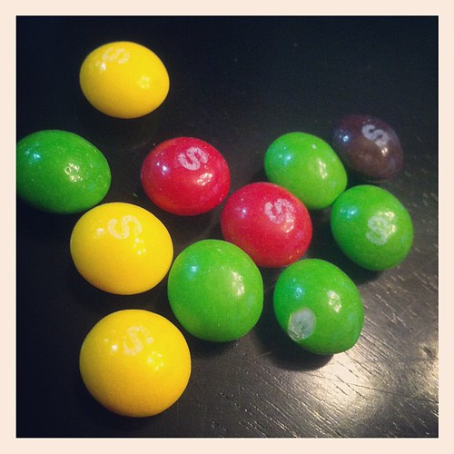 Playing the color game with Skittles