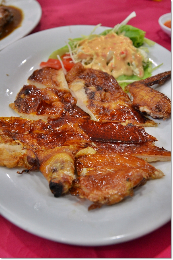 Crispy Roasted Chicken with Stuffed Fish Paste