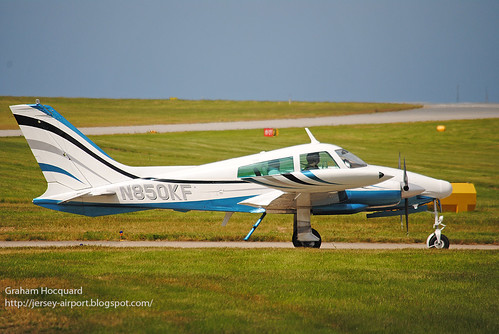 N850KF Cessna 310Q by Jersey Airport Photography