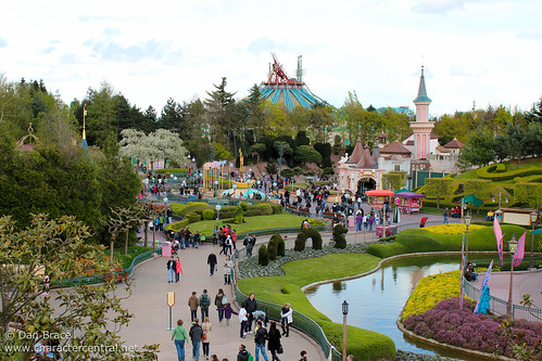 View from the Queen of Hearts Castle in Alice's Curious Labyrinth
