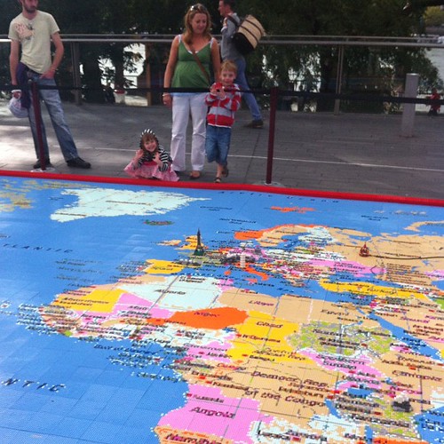 A 1 Million Piece Lego Map Of The World.
