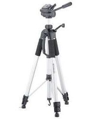 The tripod is highly adjustable.