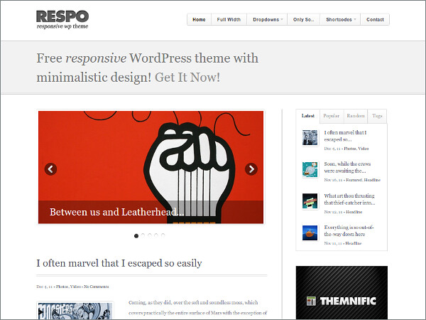 Respo Free WordPress Theme