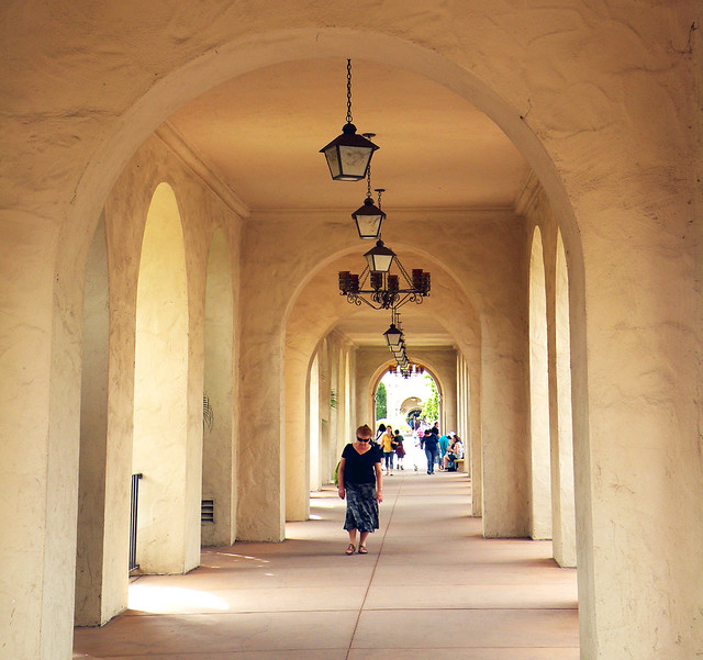 Spanish Style Arched Walkway