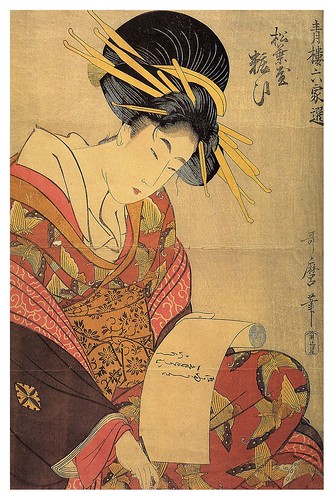 018-De la serie bellezas de la zona de ocio- la cortesana Yosoi de la casa Matsubaya-1801-1802- Kitagawa Utamaro- Zeino.Org Meine Bibliothek