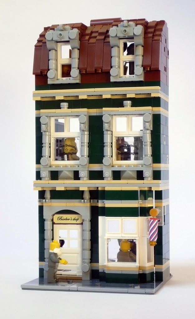 modular LEGO barber shop