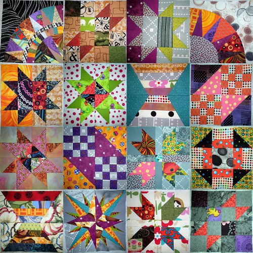 2012 BOM's - 16 blocks made so far - all from my scraps!