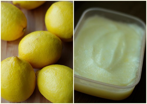 sidrunisorbett/lemon sorbet