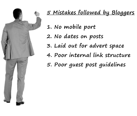 mistakes followed by bloggers