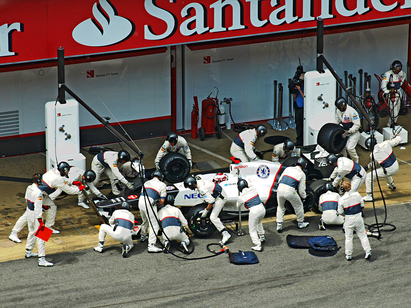 Pit Stop, Spanish Grand Prix, Circuit de Catlunya, Barcelona