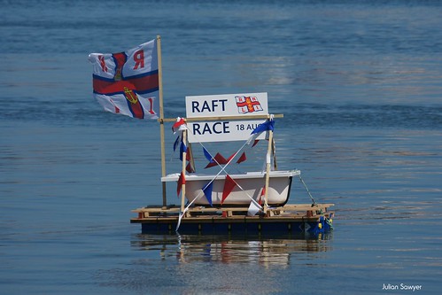 Swanage Lifeboat Raft Race 18th August 2012 by julian sawyer