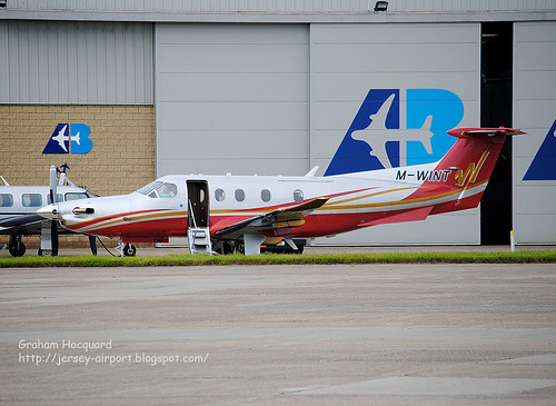 M-WINT Pilatus PC-XII-47E by Jersey Airport Photography