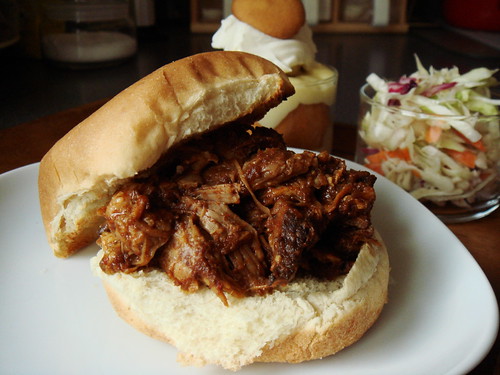 Slow Cooker Barbecue Pulled Pork Sandwich