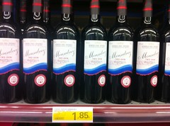 Wine at Spanish supermarket