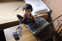 The Laptop is Childs Play Says Nerjis Asif Shakir 1 Year Old by firoze shakir photographerno1