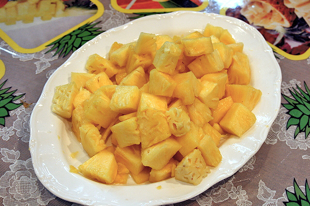 Okinawan pineapple is really juicy!