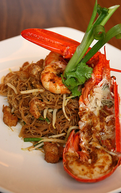 Fried Mee Siam with Boston Lobster