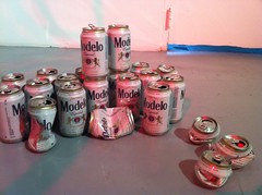 Beer cans.