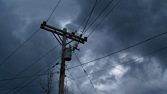 Powerlines and Dark Clouds