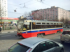 Tramway dans le quartier de Sokolniki