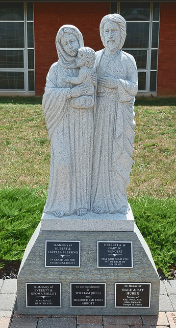 Saint Vincent de Paul Roman Catholic Church, in Perryville, Missouri, USA - statue of the Holy Family