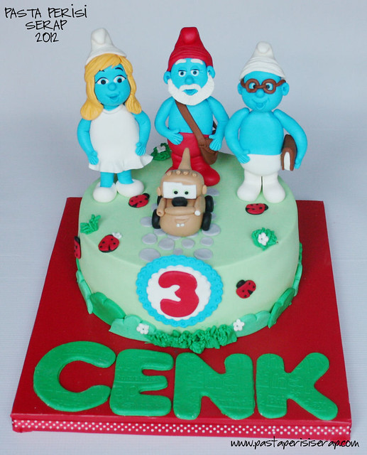 SMURFS CAKE- CENKBIRTHDAY CAKE