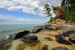 "Rocky Shores" Beaver Basin Wilderness Pictured Rocks National lakeshore by Michigan Nut