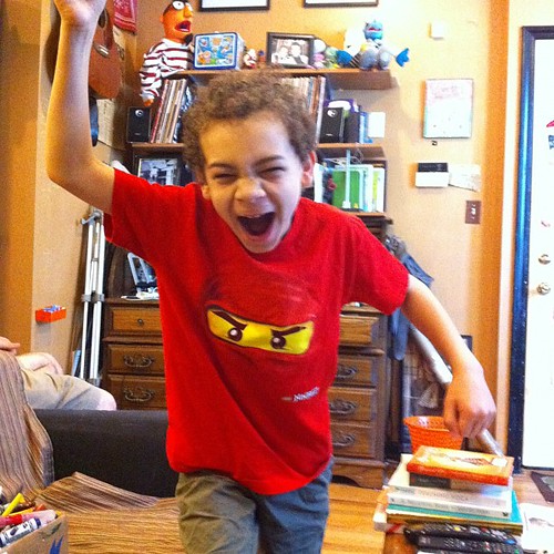 Aidan Is excited for the new Ninjago that's coming on tonight.