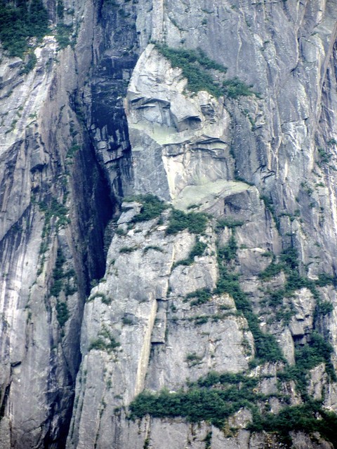 Face in the Rock on Western Brook Pond