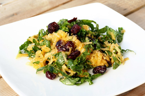 Raw Butternut Squash and Kale Salad - Gluten-free + Vegan
