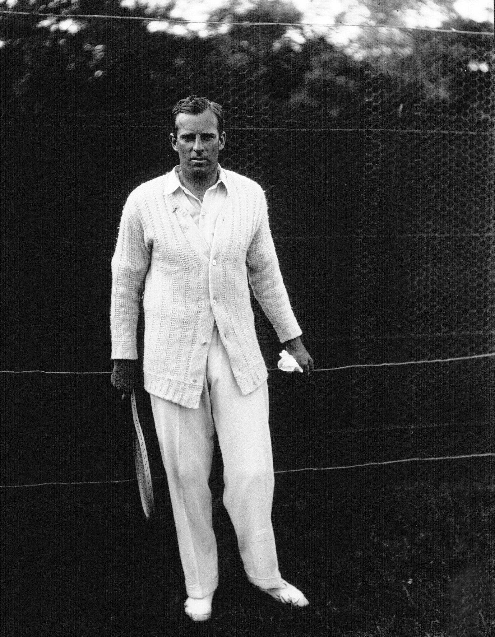 New Zealand tennis player Anthony Wilding in 1913