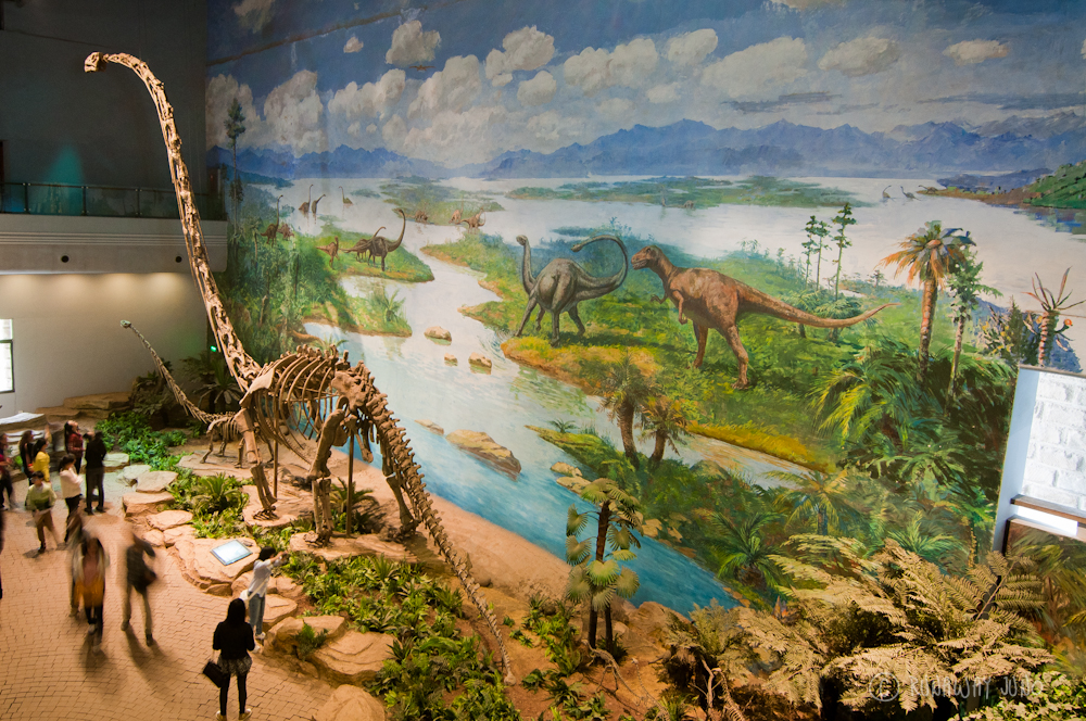 Dinosaur exhibit at Zigong Dinosaur Museum