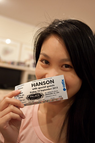 Hanson ticket, w00t!