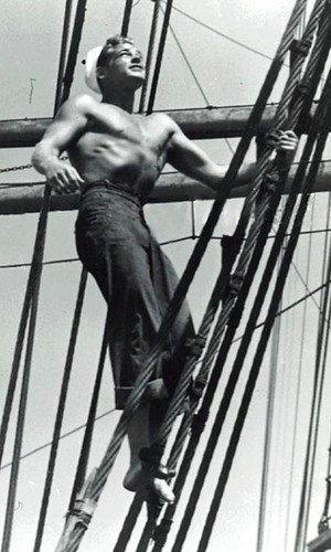 Guy Madison , sailor in WW2,  actor 1945 etc by LuV MoVIES