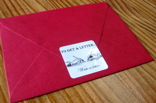 On red envelope, side