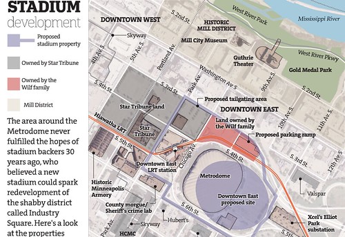 Property Parcels for New Vikings Stadium
