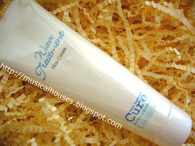 cure water treatment skin cream tube