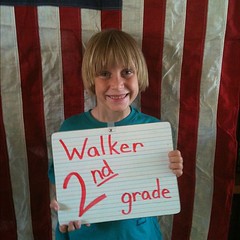 2nd grade excitement! Go Walker! #homeschool #hsmommas