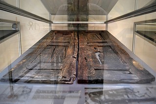 Wooden Doors off the "Temple of Isis", Kenchreae, Isthmia Museum, July 2011