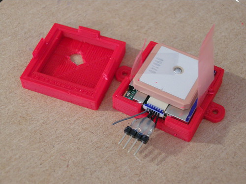 3D printed GPS case