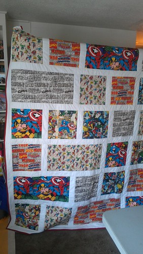 Super Heroes Quilt by VioEleven11