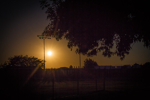 Softball Field Sunset