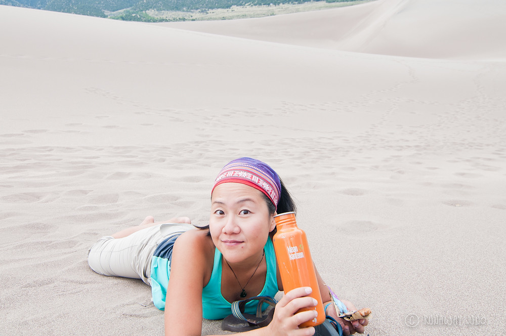 Drinking water on the great sand dunes