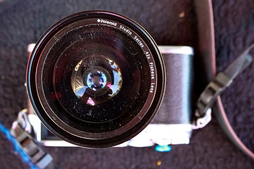 Polaroid Fisheye Lens adapter test