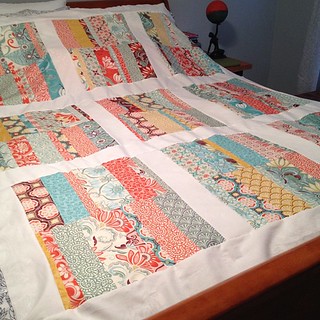 @katespain quilt top DONE!!! Now, who wants to come baste this mother? ☺ #sewing #quilting #katespain #nofilter