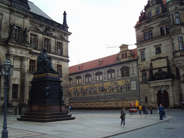 The Fürstenzug (the Procession of Princes) in Dresden