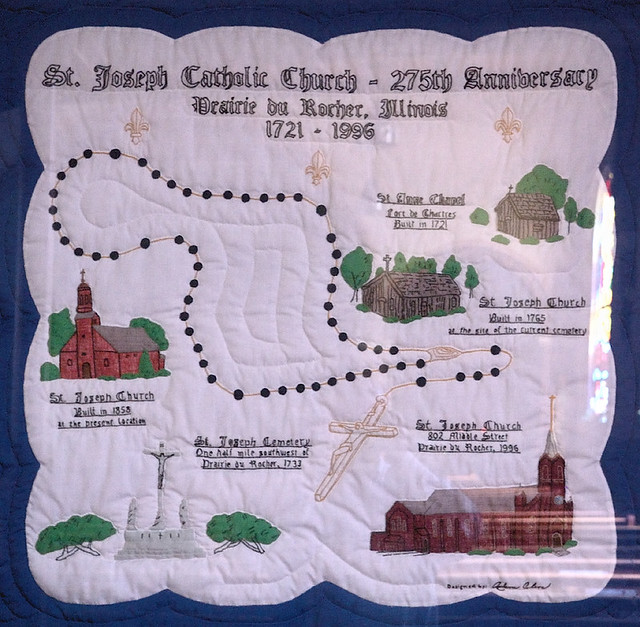 Saint Joseph Church, in Prairie du Rocher, Illinois, USA - history