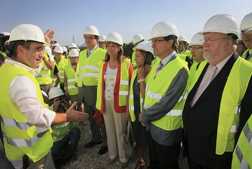 Artur Mas visita las obras del Centre de Formació de l’Automoció en Martorell